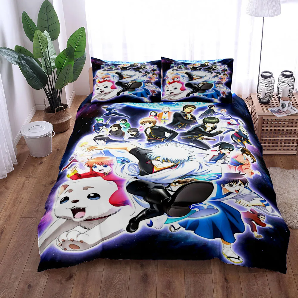 Sakata Gintoki Duvet Cover Set King Queen Double Full Twin Single Size Bed Linen Set