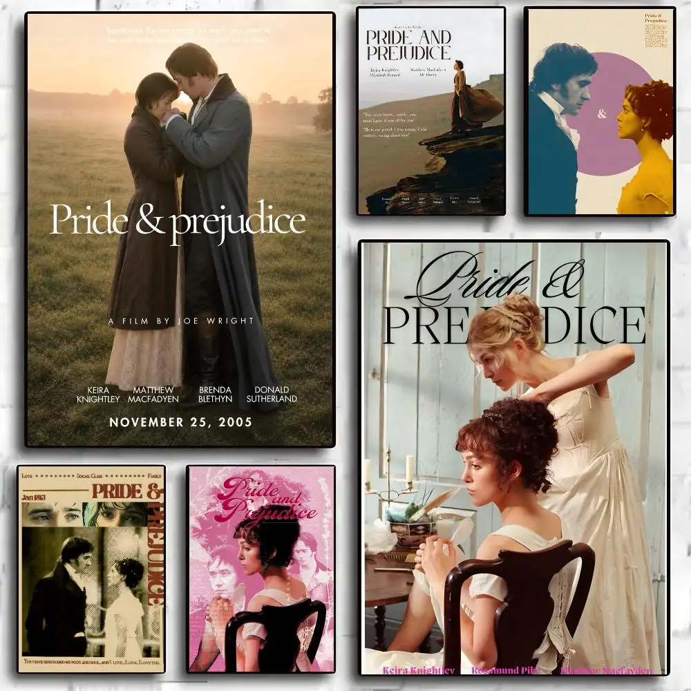 Pride & Prejudice Movie Vintage Poster Living Room Bedroom Party Bar Decor Moisture-proof Art Wall Painting