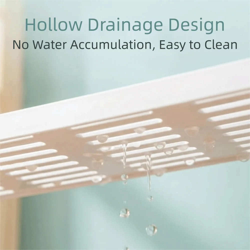 Universal Universal Bathroom Storage Rack Mesh Non-punching Kitchen Drainage Holder Water Drainage Counter Organizer Washstand