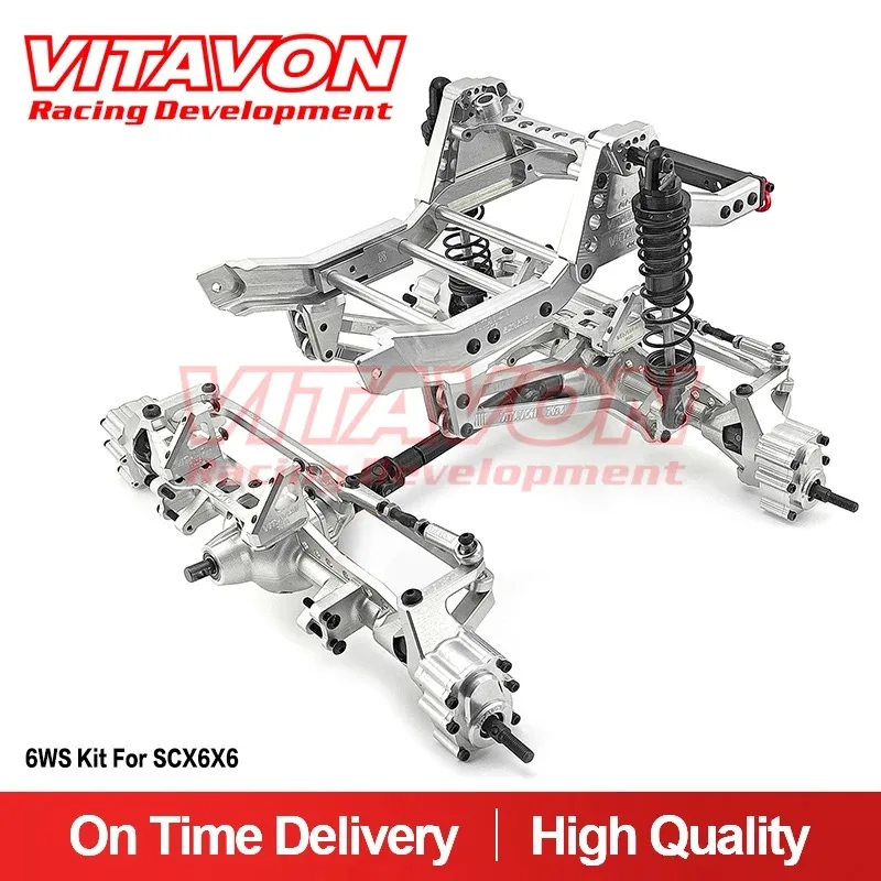 Vitavon-カスタム構築ポータルキット、同軸scx 6x6トレイル、honcho jeep、1:6