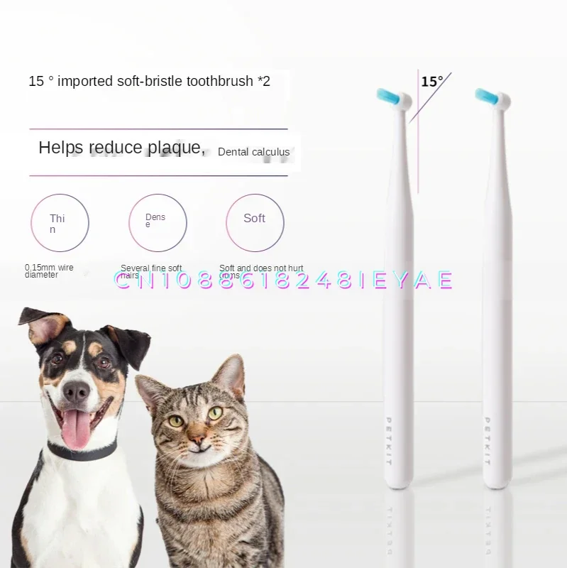 Pet Toothbrush Pet Dental Products Help Reduce Plaque, Tartar Dog Toothbrush Super Soft Bristles Cat Toothbrush