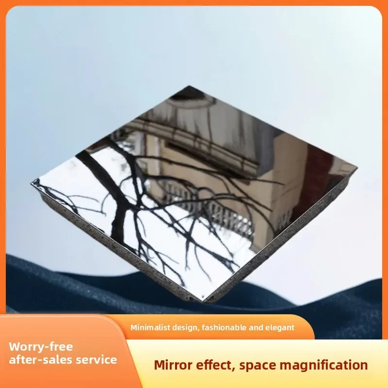 

Integrated aluminum gusset 600 × 600 ceiling 304 stainless steel 8K mirror ceiling Hotel canteen material self-installed
