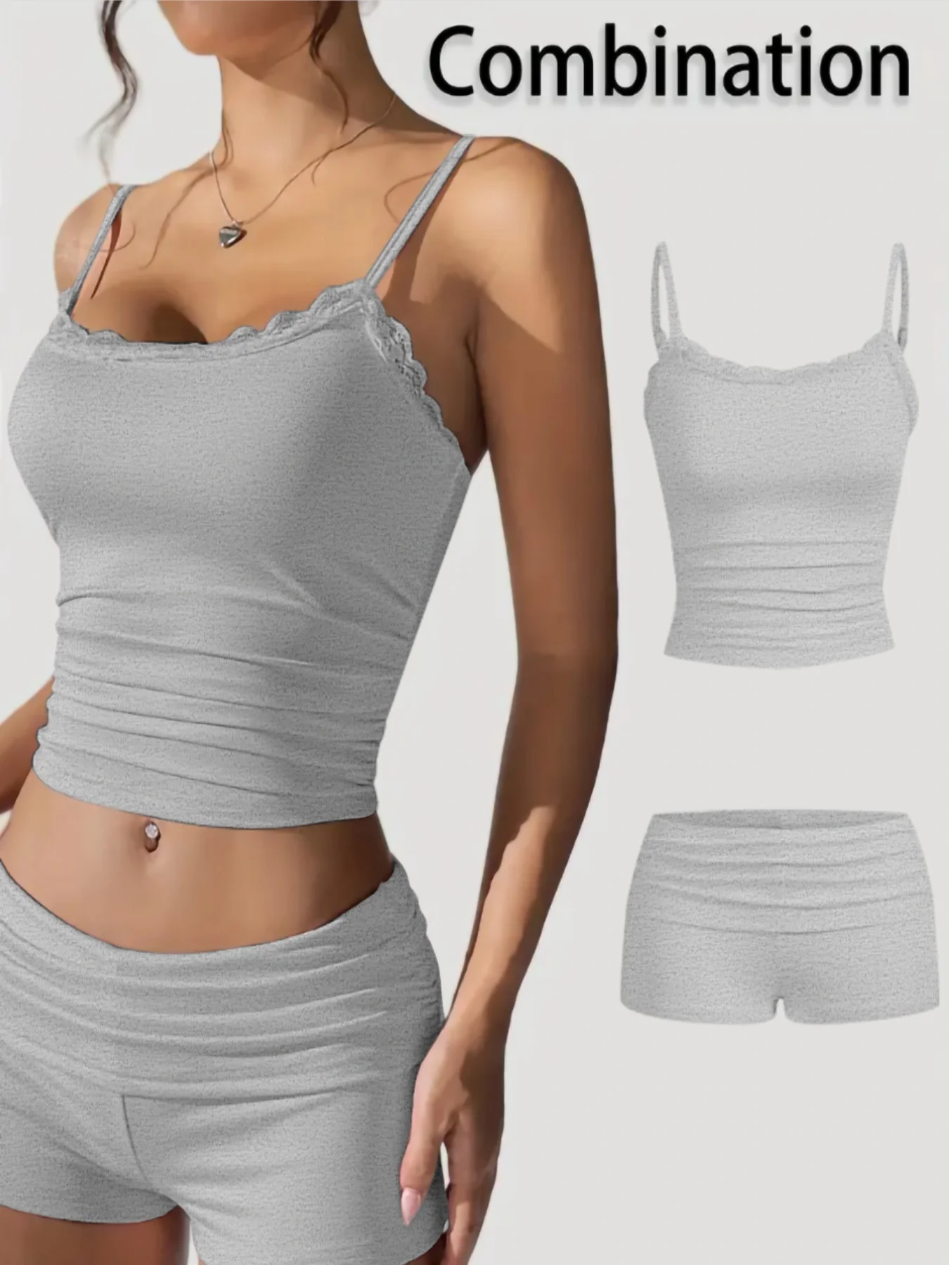 New fashion women's halter-neck + short pants set, sexy and comfortable women's clothing