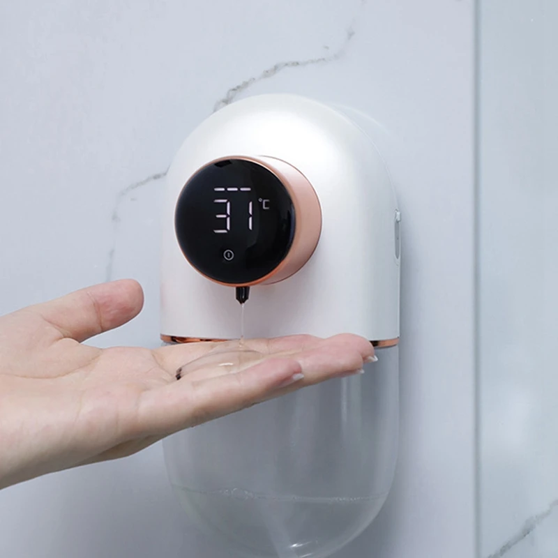 Dispensador automático de jabón montado en la pared, dispensador de jabón con detección de líquido sin contacto para cocina, baño, restaurante