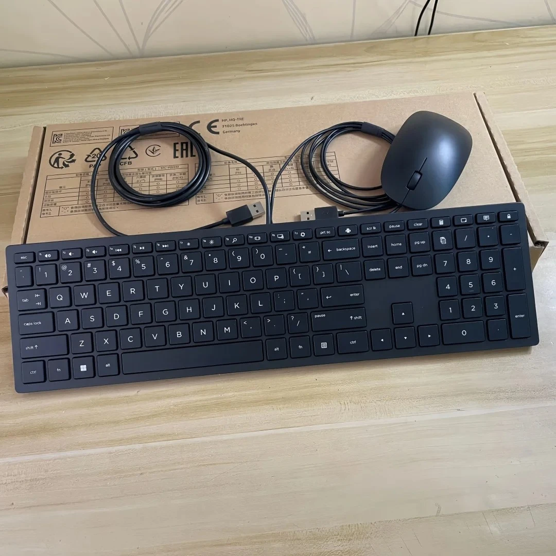 

USA layout Black USB wired keyboard and mouse kit for HP TPC-P001K