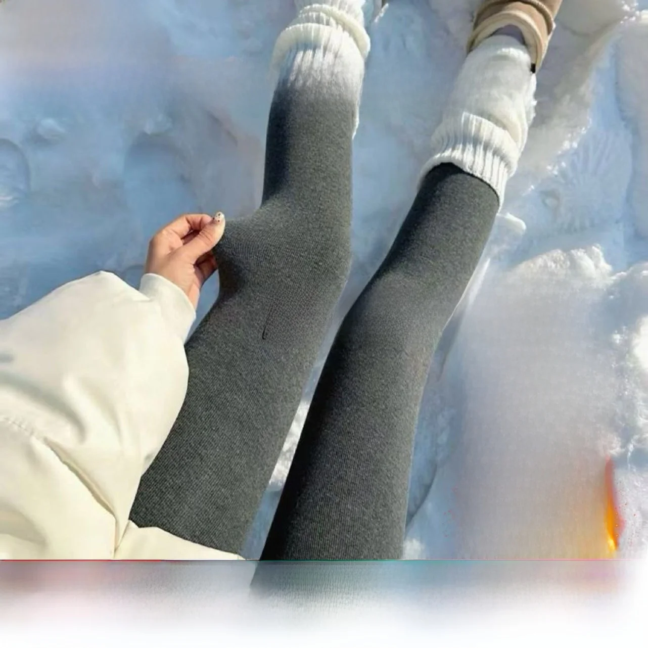 

Утепленные хлопковые брюки для женщин, осенние брюки с высокой талией, длинные брюки на флисовой подкладке, с вертикальными полосками, утягивающие, с спиральным дизайном