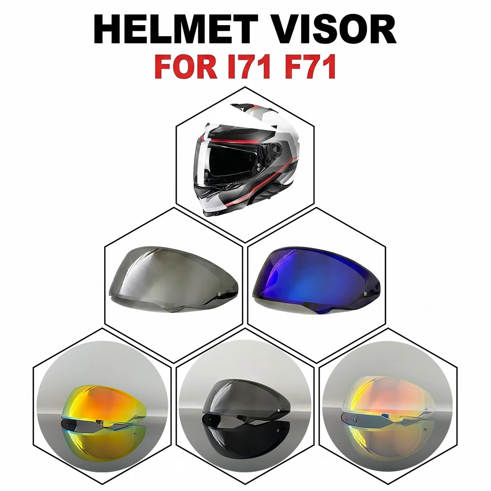 Visor For HJC i71 F71 Carbon Helmet Replacement Anti-UV Lens