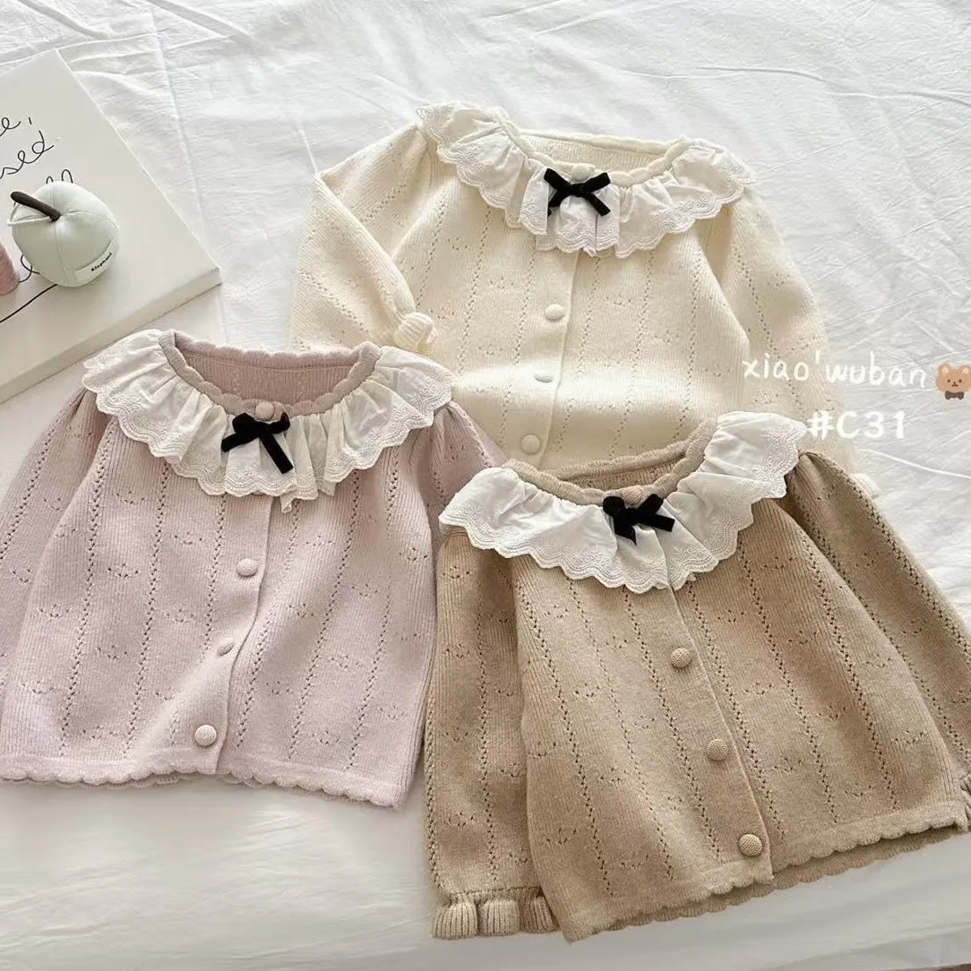 fundamentos-de-camadas-de-primavera-sueteres-de-malha-fina-para-meninas-e-bebes--casacos-elegantes-leves-e-de-manga-comprida
