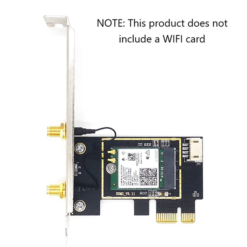 Adaptador de tarjeta Wifi PCIE para PC y escritorio, Repetidor de tarjeta de red inalámbrica de doble banda, Bluetooth, AX200, 9260AC, 2 uds.