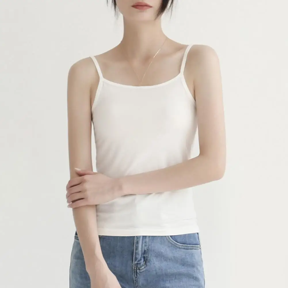 Summer Vest for Women Women's Figure-flattering Tank Tops Soft Elastic Fabric Slim Fit Summer Vest Sling Tops for A Stylish Look