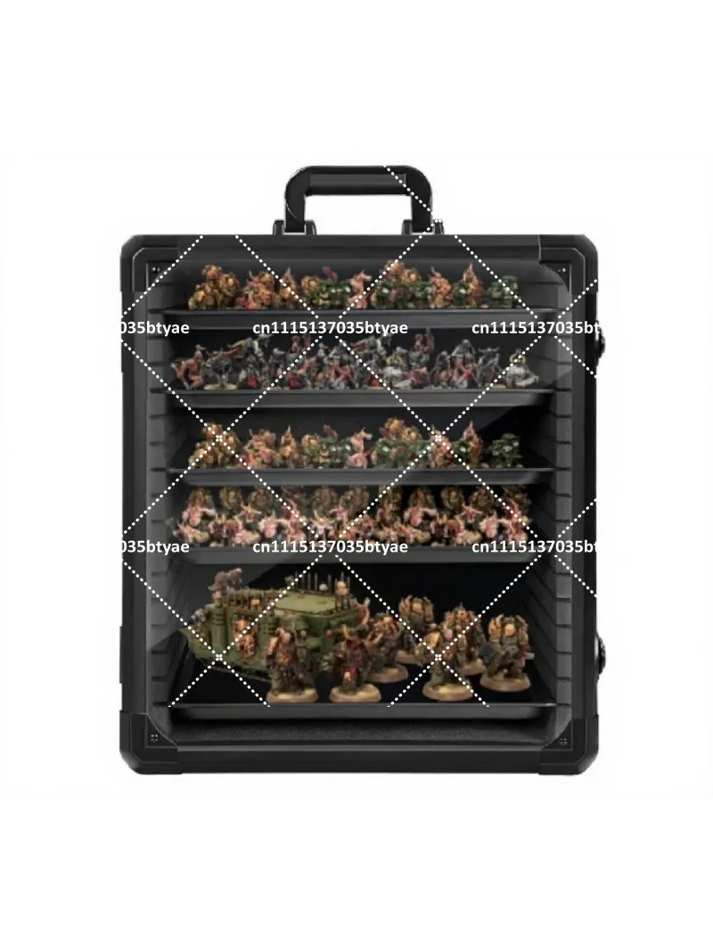 Aluminum Alloy Storage Box for Miniature Models, Board Games, Soldier Figures