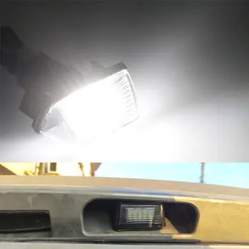 適用於標緻 206 207 307 308 406 407 5008 Partner 以及雪鐵龍 C3 C4 C5 BERLINGO XSARA SAXO 的 2 個 LED 車牌燈(白色) 12 最佳銷售 適用於標緻407 - №3