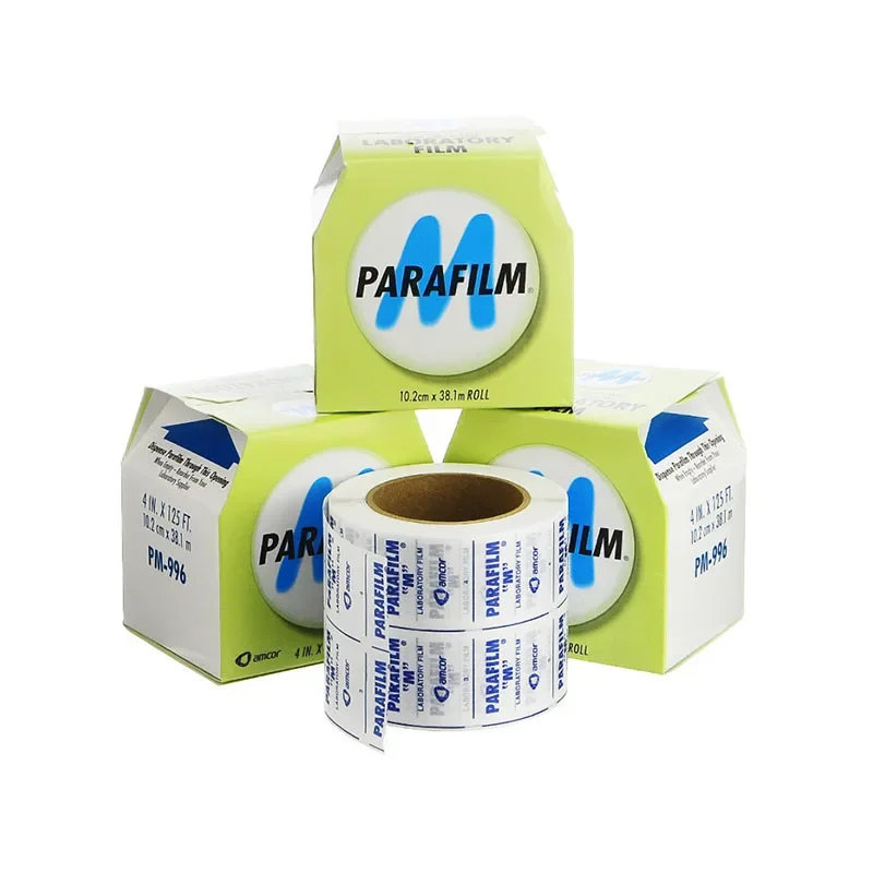 Parafilm M Tape For Petri Dish Test tube Flasks PM996 All Purpose Laboratory Film Semi-Transparent Roll Size 4 Inches x 125 Feet