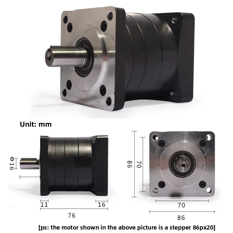 57/86/110/130 Planetary Reducer 90 Degree Right Angle Gearbox for Stepper Servo Motor