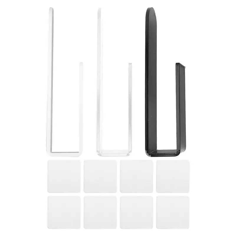 Hat Hooks For Wall 4X Adhesive Acrylic Hat Display Rack Multi-Purpose Hat Organizer Minimalist Wall Hook For Door Closet