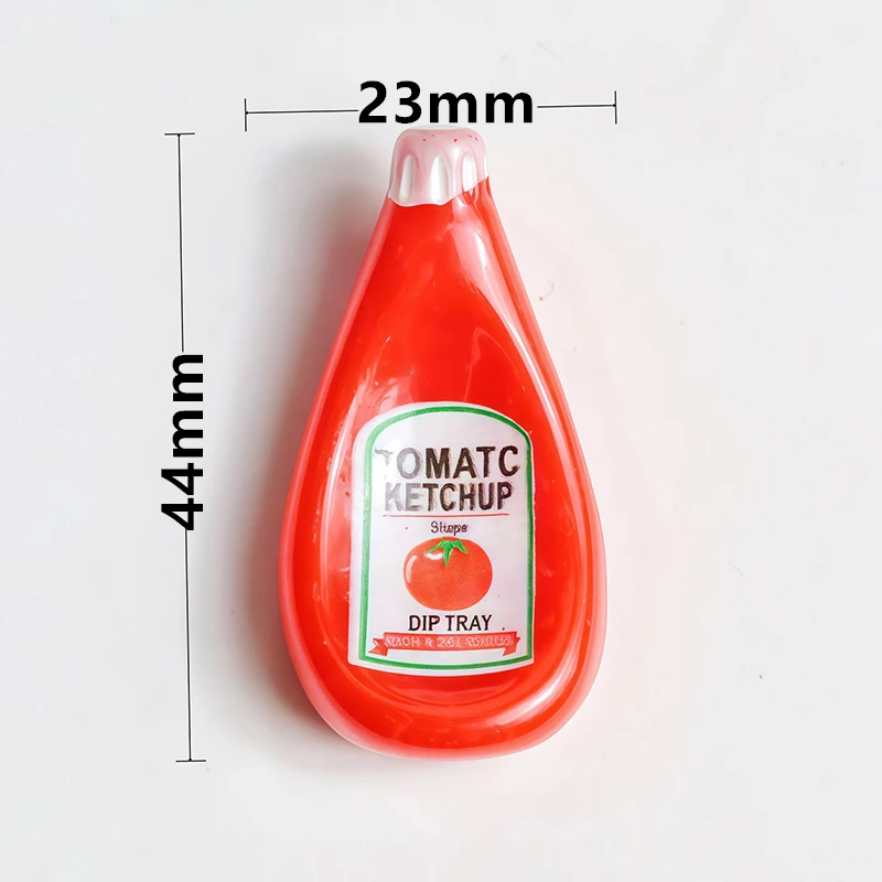 New Mini Mustard Sauce Mayonnaise Ketchup Tomato Sauce Colorful Resin Fridge Magnets Refrigerator Sticker for DIY Memo Photo Map view 6