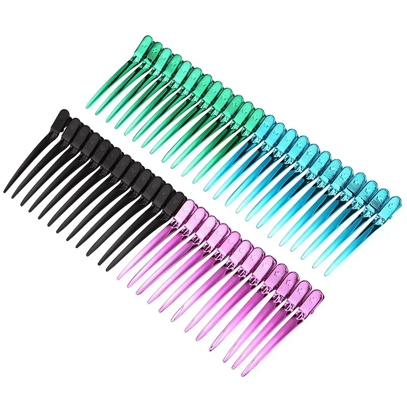 Stainless Steel Hair Styling Clip, Flat Mouthed Clip for Hairstylists to Position Hairstyles, and Styling Aid for Hair Styling