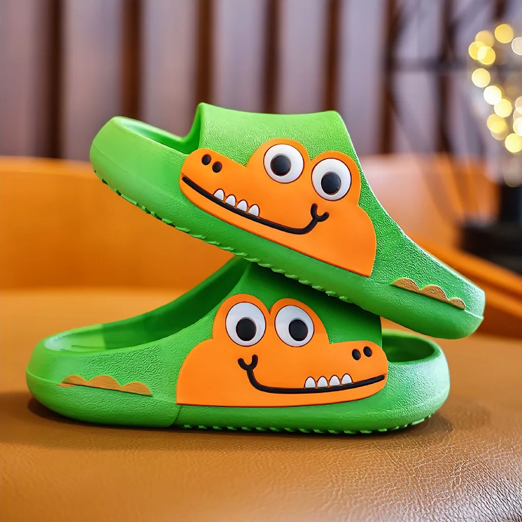 Boys Girls Non-slip Wear-resistant Slippers Children's Summer Slipper Indoor Outdoor Cartoon Slipper Shoes Kids Flip-flops Shoes