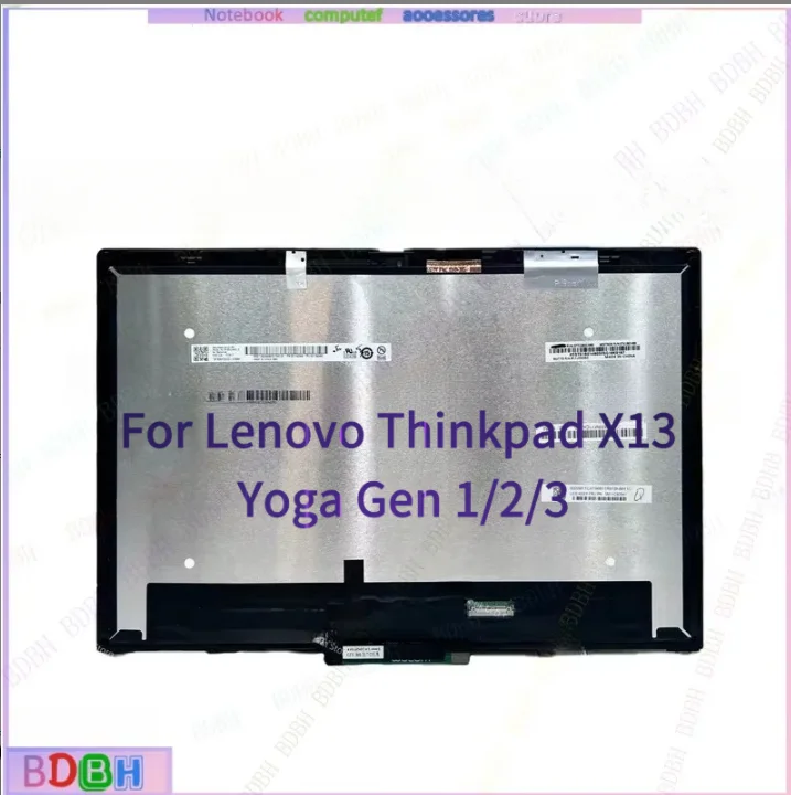 ZQ  For Lenovo ThinkPad X13 Yoga Gen 1 Gen 2 Gen 3 LCD Touch Screen Display 13.3