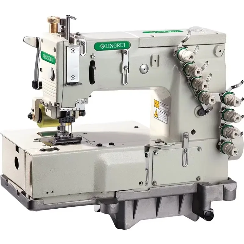 LR 1406 P Kansai Type Automatic Industrial Sewing Machine with 4 Flat Bed Chain Stitch Multi Feature