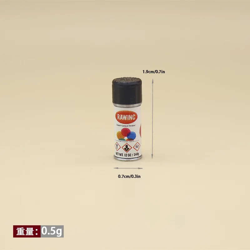 Mini Spray Paint Can Model Fake Small Can Dollhouse Miniature Accessory Scene Decoration DIY Photography Prop Home Decor