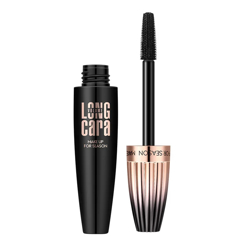 Silk Fiber Eyelash Extension Mascara, onda grossa, impermeável, à prova de suor, esbelta, não é fácil de tingir cor, maquiagem beleza