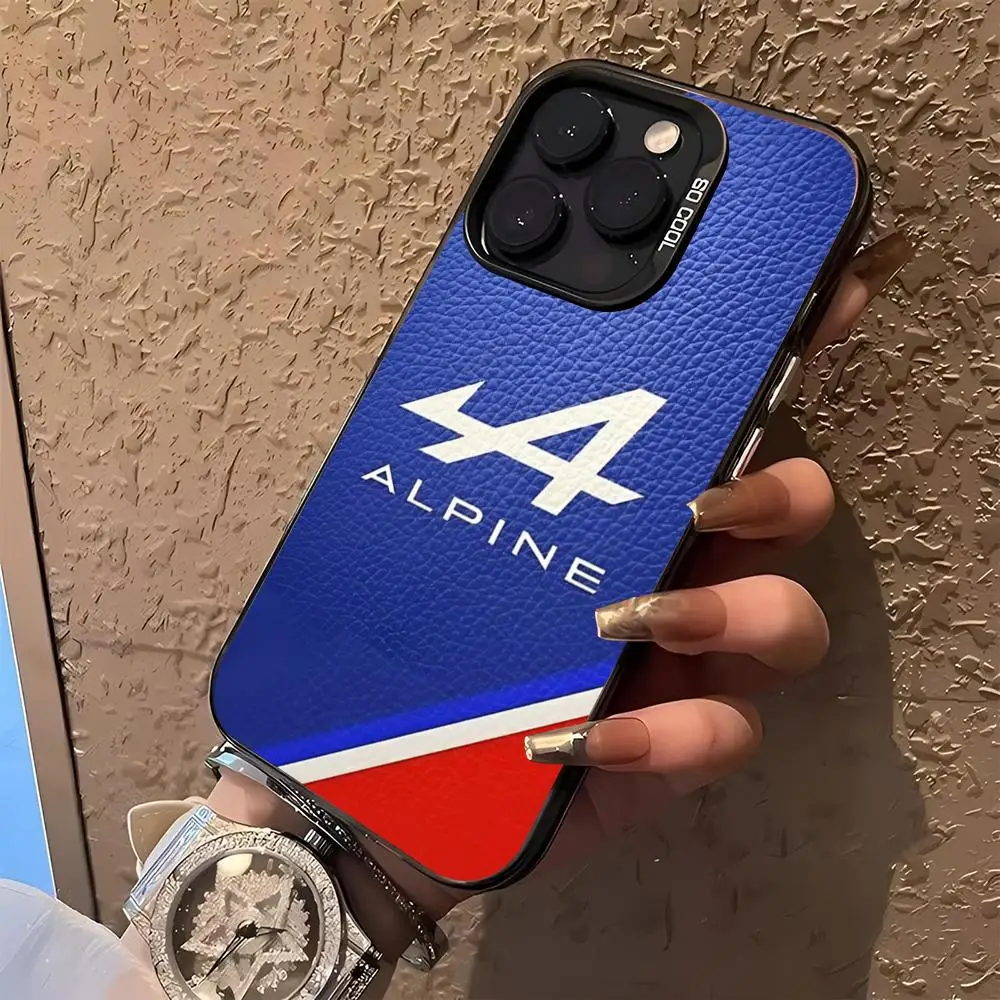 Etui na telefon A- AlpineS do iPhone 17 16 15 14 13 11 12 Pro Max Xr X Air Plus, czarne, srebrne, twarde etui ochronne — zdjęcie produktu 5