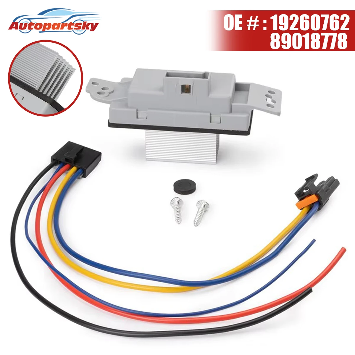 

19260762 89018778 52413530 HVAC Heater Blower Motor Resistor Control Module For Cadillac Escalade For Chevrolet For GMC