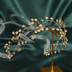 Miallo Boho Gold Branch Floral Bridal Hair Vine Wedding Forest Style Tulle Ribbon Headband Party Hair Accessories For Women 2026