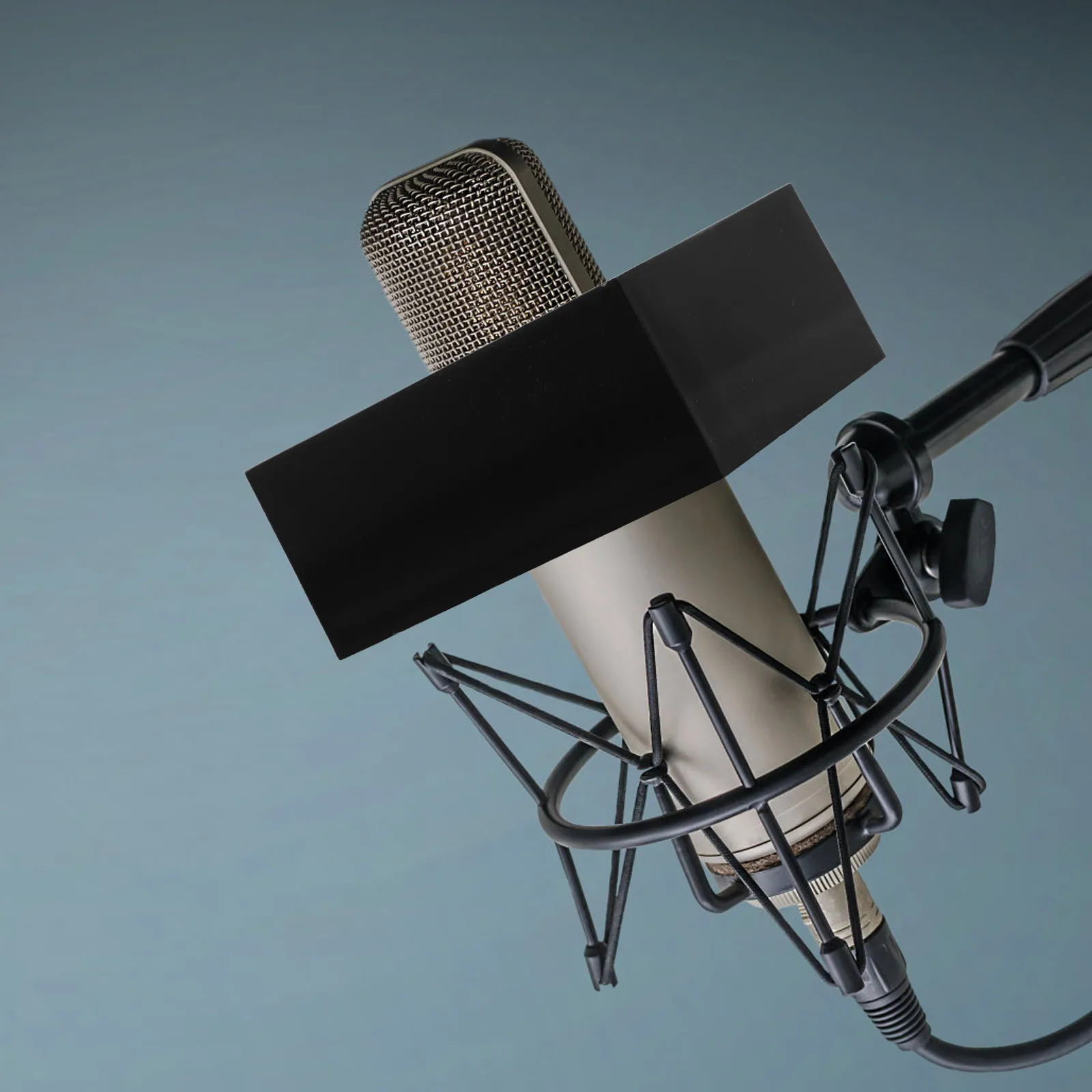 

100mm Black Right Angle Microphone Flag for Interview News Practical Lightweight Mic Accessories Logo Prop Stage Scene