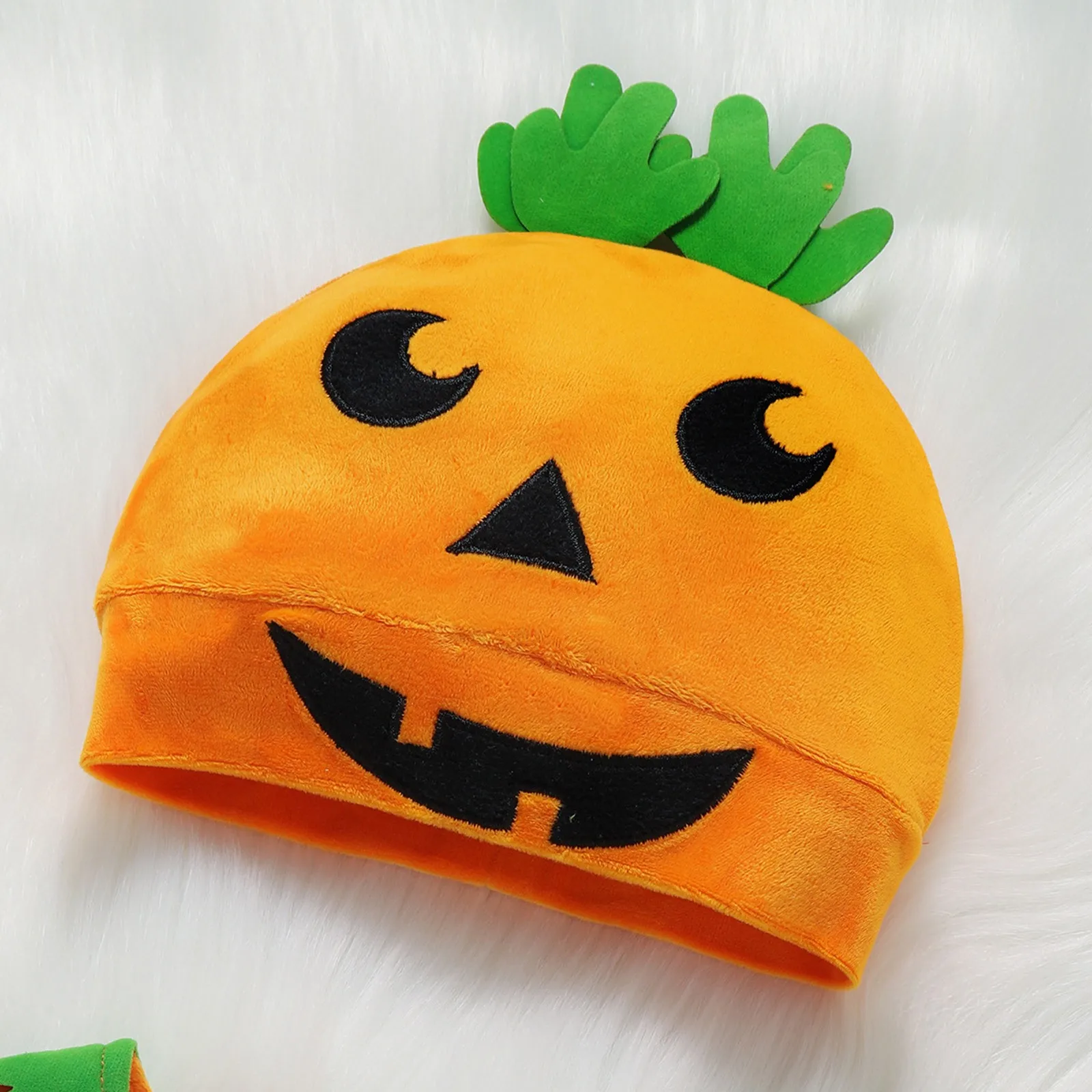 Children\'s Clothing Baby Jumpsuit Halloween Pumpkin Hat Long Sleeved Crawling Suit Zip up Baby Romper Fall Shirt for Baby Boy