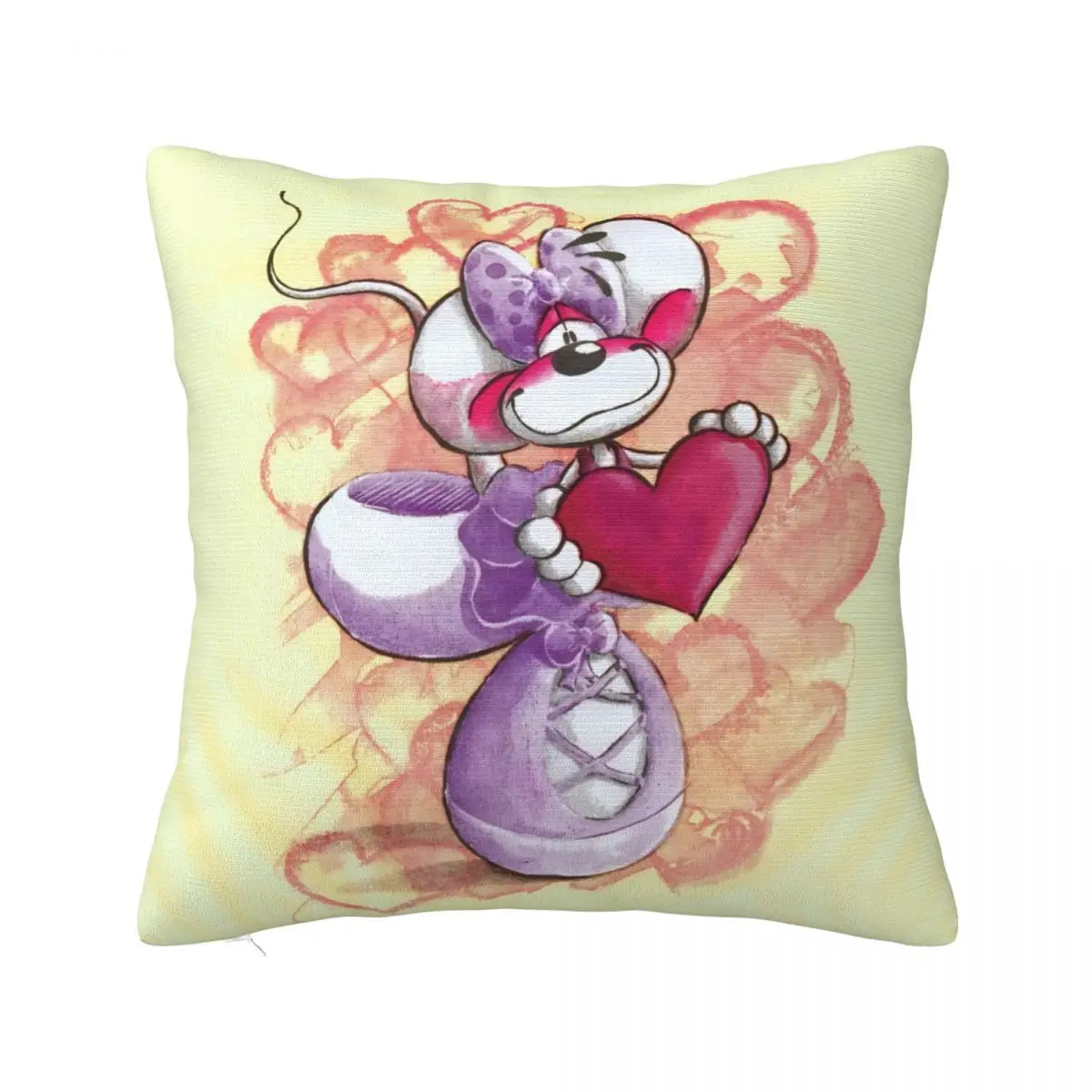 

Чехлы на подушки D-Diddles, чехол для подушки с рисунком Diddl, креативная декоративная наволочка 45*45