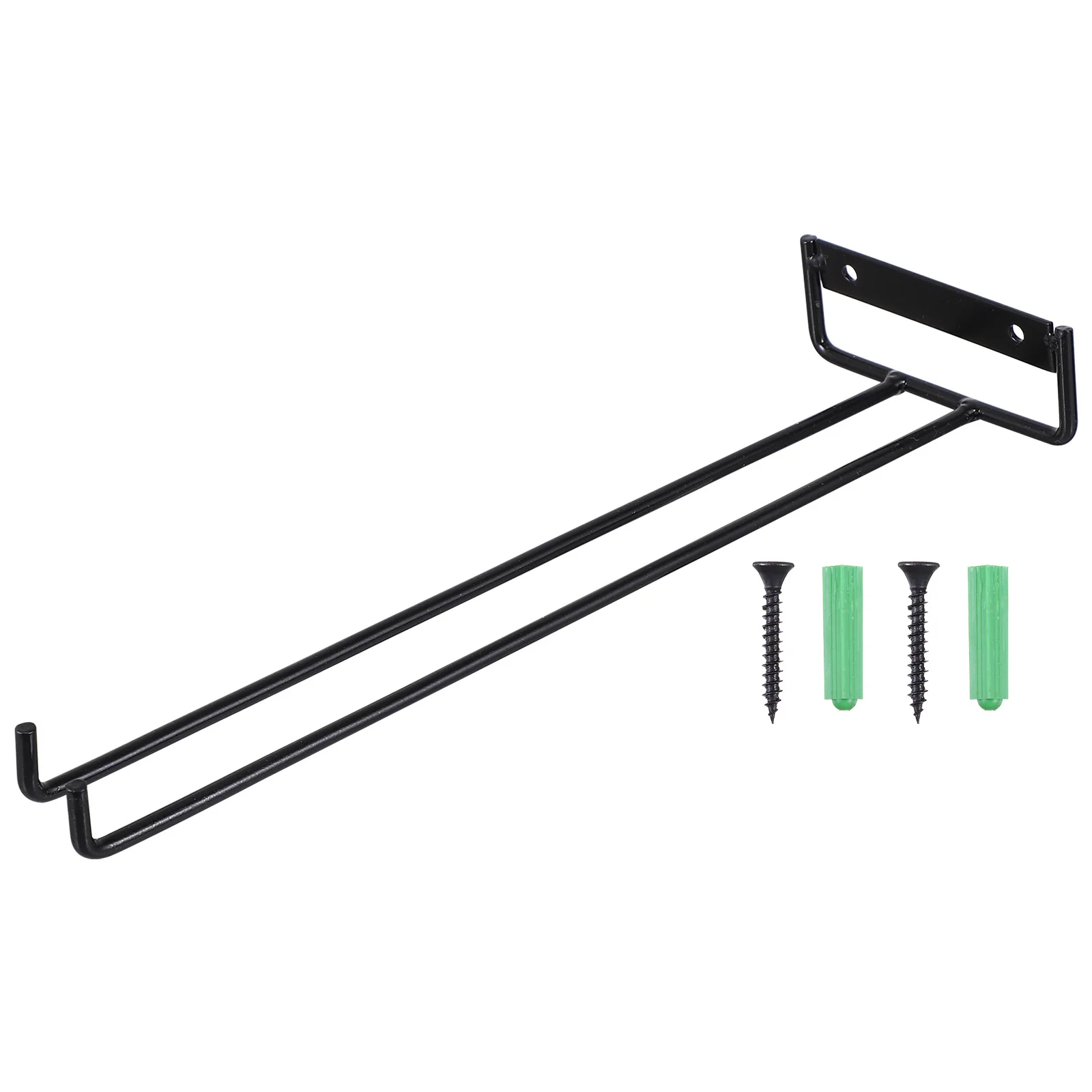 Portabicchiere da vino in filo metallico Portaoggetti da appendere montato a vite Portabicchiere da vino Organizzatore da cucina Display di stoccaggio per caffè bar di casa