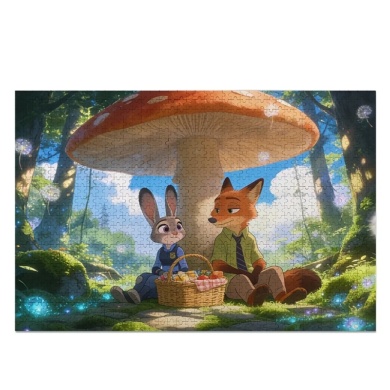 ディズニー ズートピア ジュディ・ホップスとニック・ワイルド ポスターパズル 1000ピース |   高難易度、大人向けの教育エンターテイメントゲーム、ギフトに最適