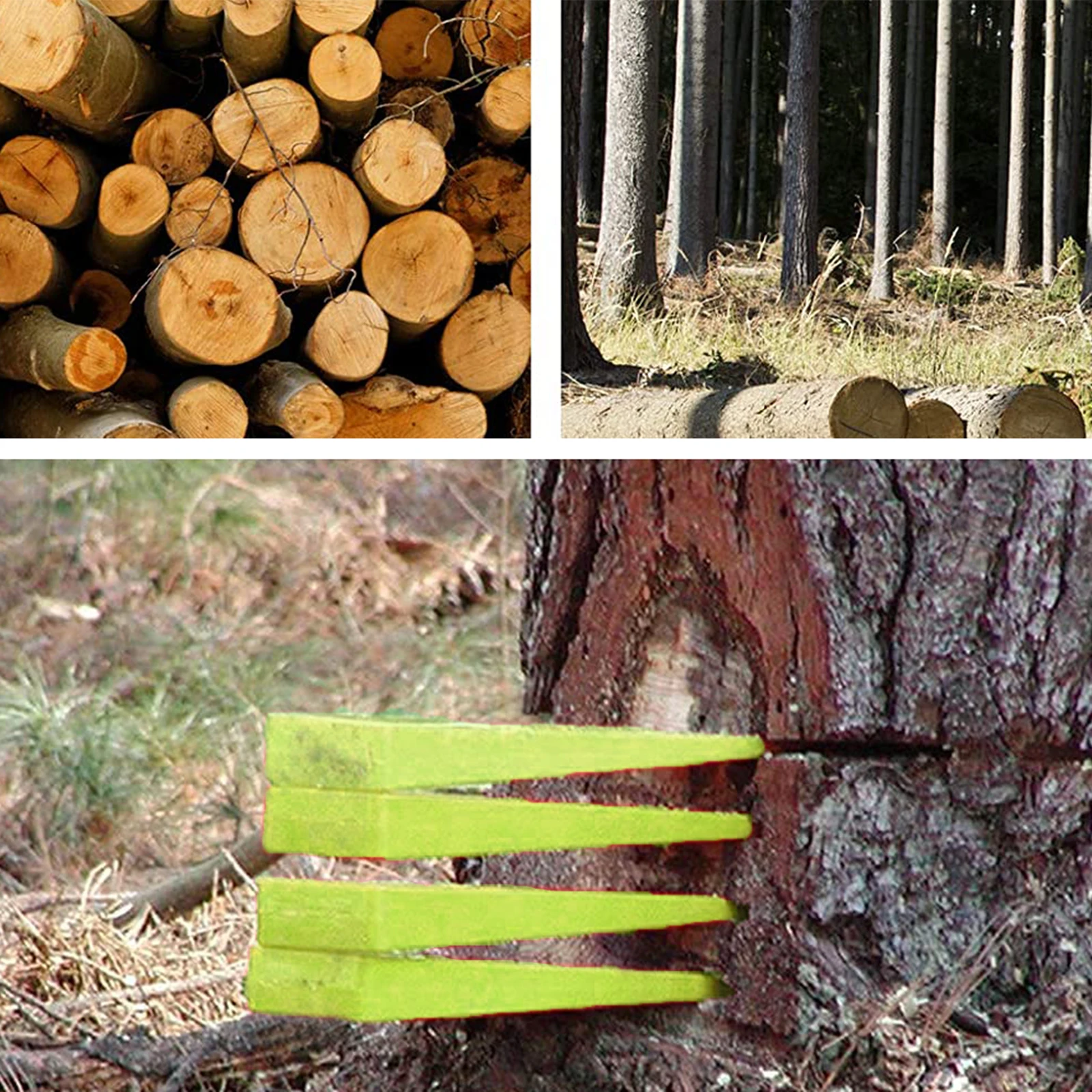 

2Pcs Felling Plastic Tree Cutting Chock Wood Logging Tool High Impact Lightweight Compact Chainsaw for Tree