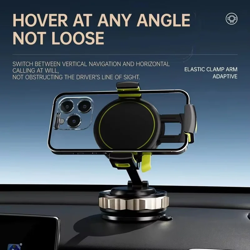 Car Phone Magnetic Stand Mechanical Vacuum nano adhesive Suction Cup Rotate 360° Magnetic Adsorption Bracket new 2027