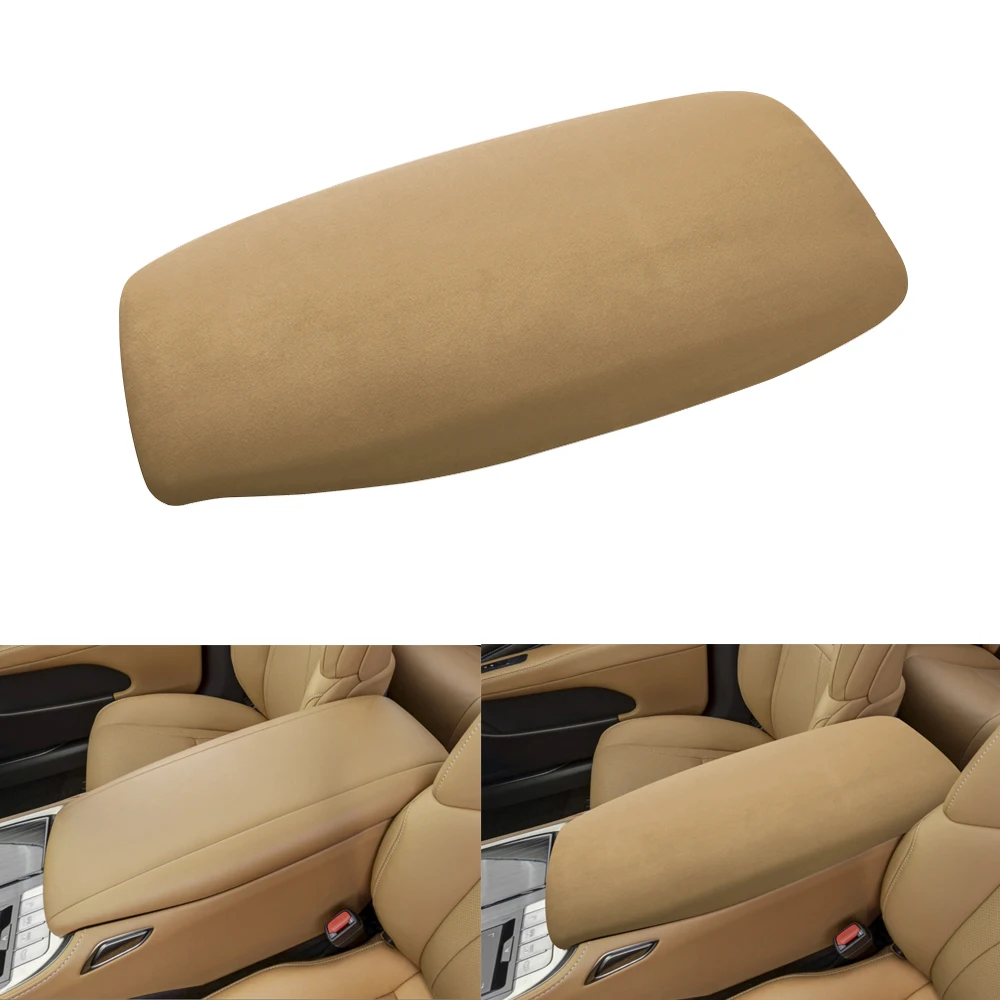 

Brown Luxury Suede Armrest Lid Case Cover for Lexus LS-LS300h, LS460, LS600h 2018 2019 2020 2021 2022