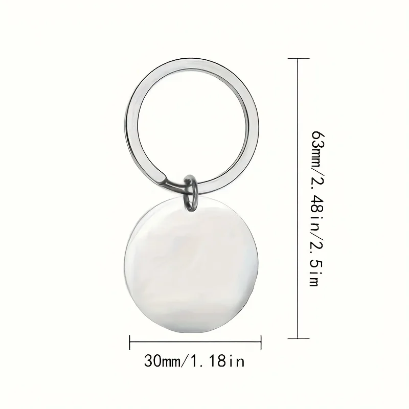 Engraved Smile Stainless Steel Keychain – Fun Gift for Friends Family, Perfect Thanksgiving Christmas Birthday