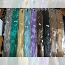 Yellow Bjd Doll 80cm Rooting Hair Raw Synthesis Milk Silk Anti-Mohair Wig Fake Hand Hook Transplant Material Soft Doll Wigs