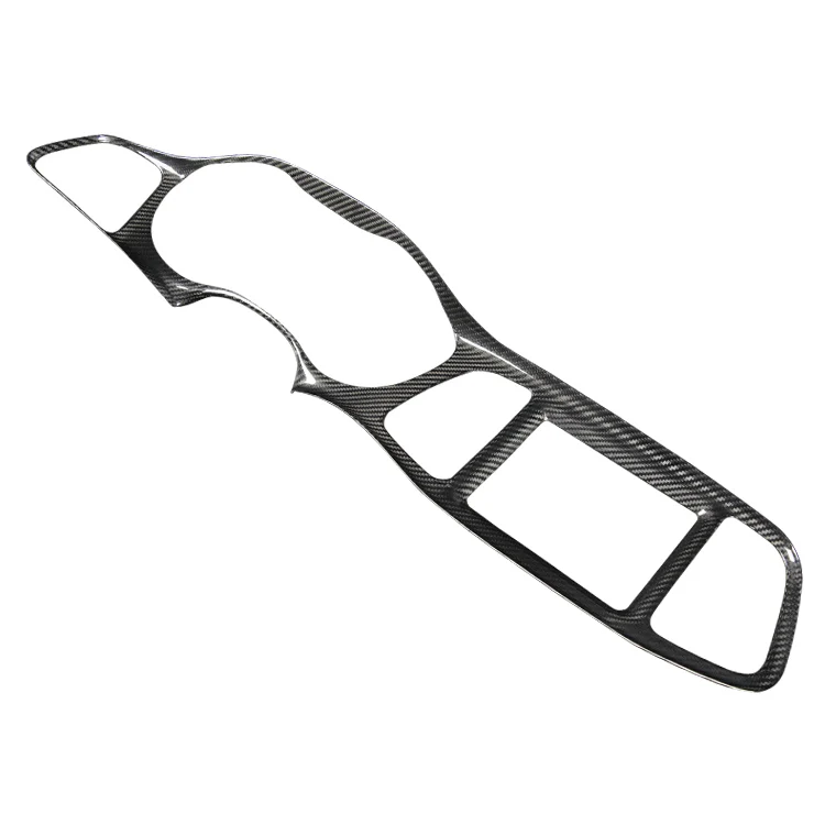 

ES Real Carbon Fiber Center Console Trim Panel Frame For Dodge Challenger SRT Interior Accessories Car Decoration