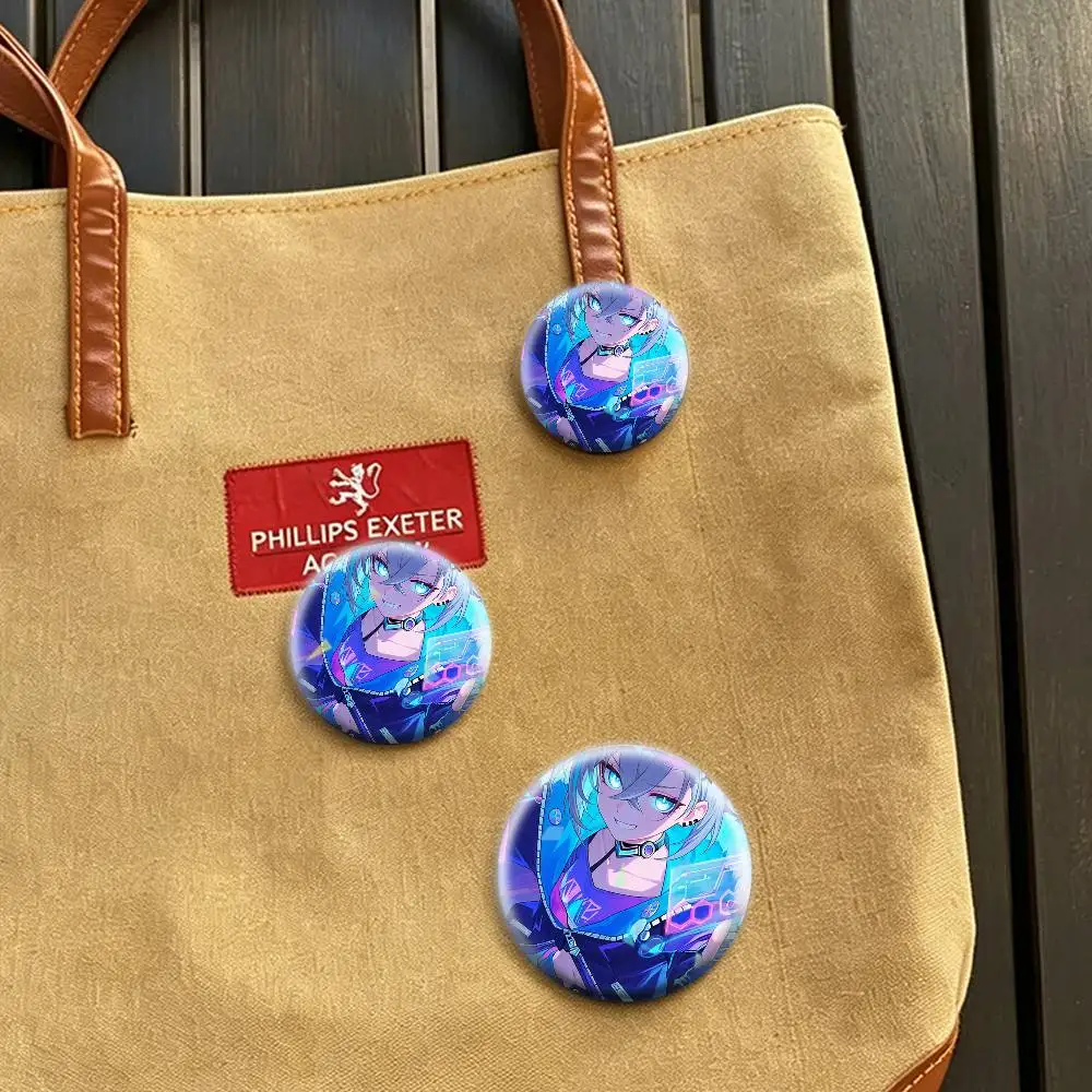H-Honkai Star Rail S-Silver Wolf  32/44/58mm Handmade Pins Round Brooch Badge Backpacks Clothes Jewelry Gifts view 2