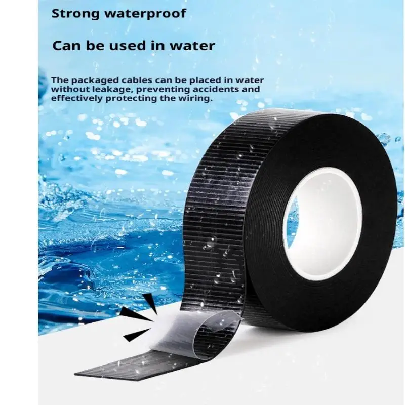 Waterproof Self‑Fusing Rubber Sealing Tape Insulating Pipe Repair Self‑Amalgamating Waterproof Weld Tape