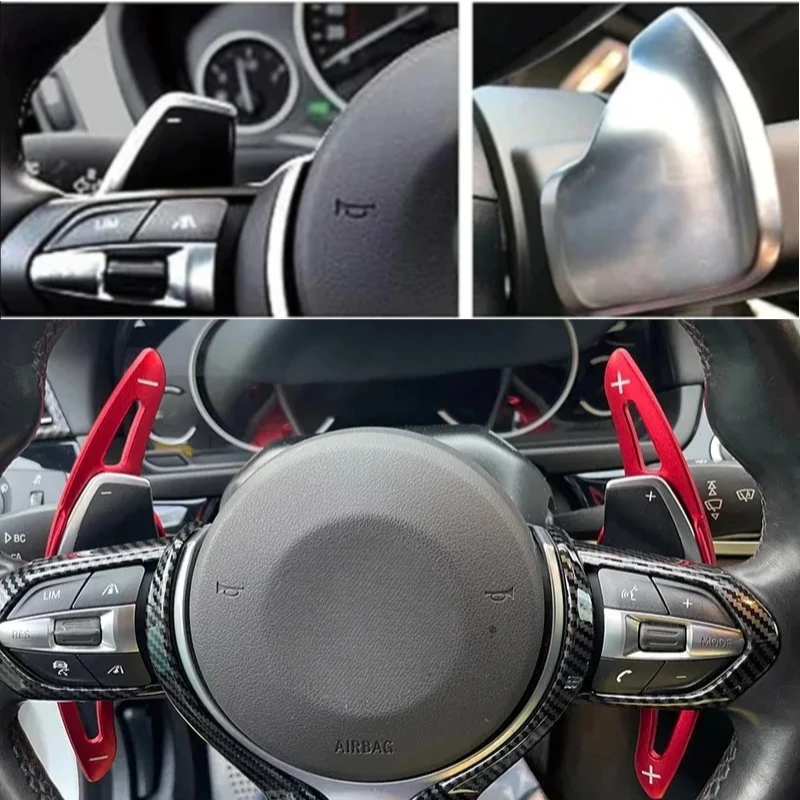 

For BMW X1 X3 X4 X5 X6 F30 F31 F32 F10 F20 F22 F15 F16 Aluminum Steering Wheel Paddle Shifter Gear Shift Shifter Extension 2pcs