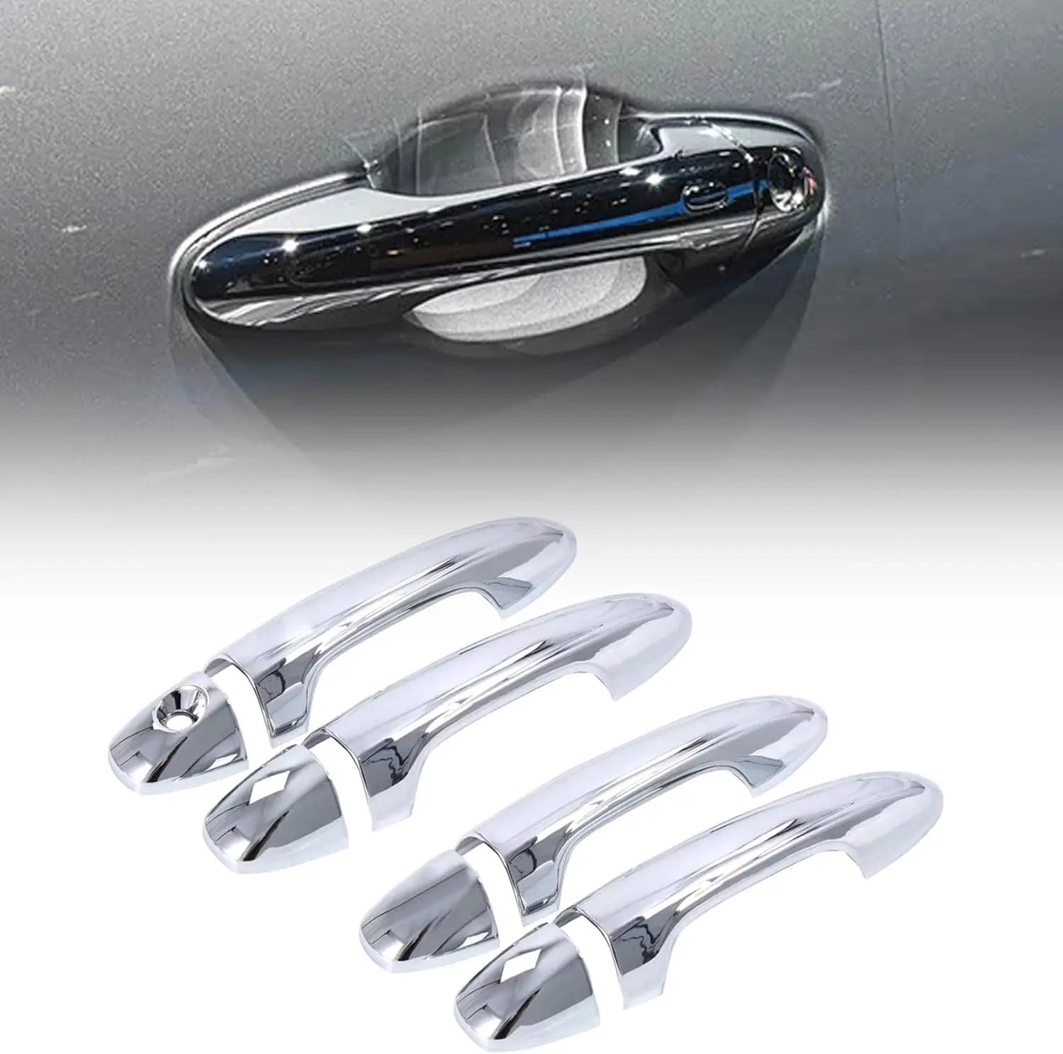 

Car Decoration Door Bowl Door Handle Cover For Toyota Hilux Revo Rogue Rocco Invincible 2015-2024 Matt Black Cars Accessories