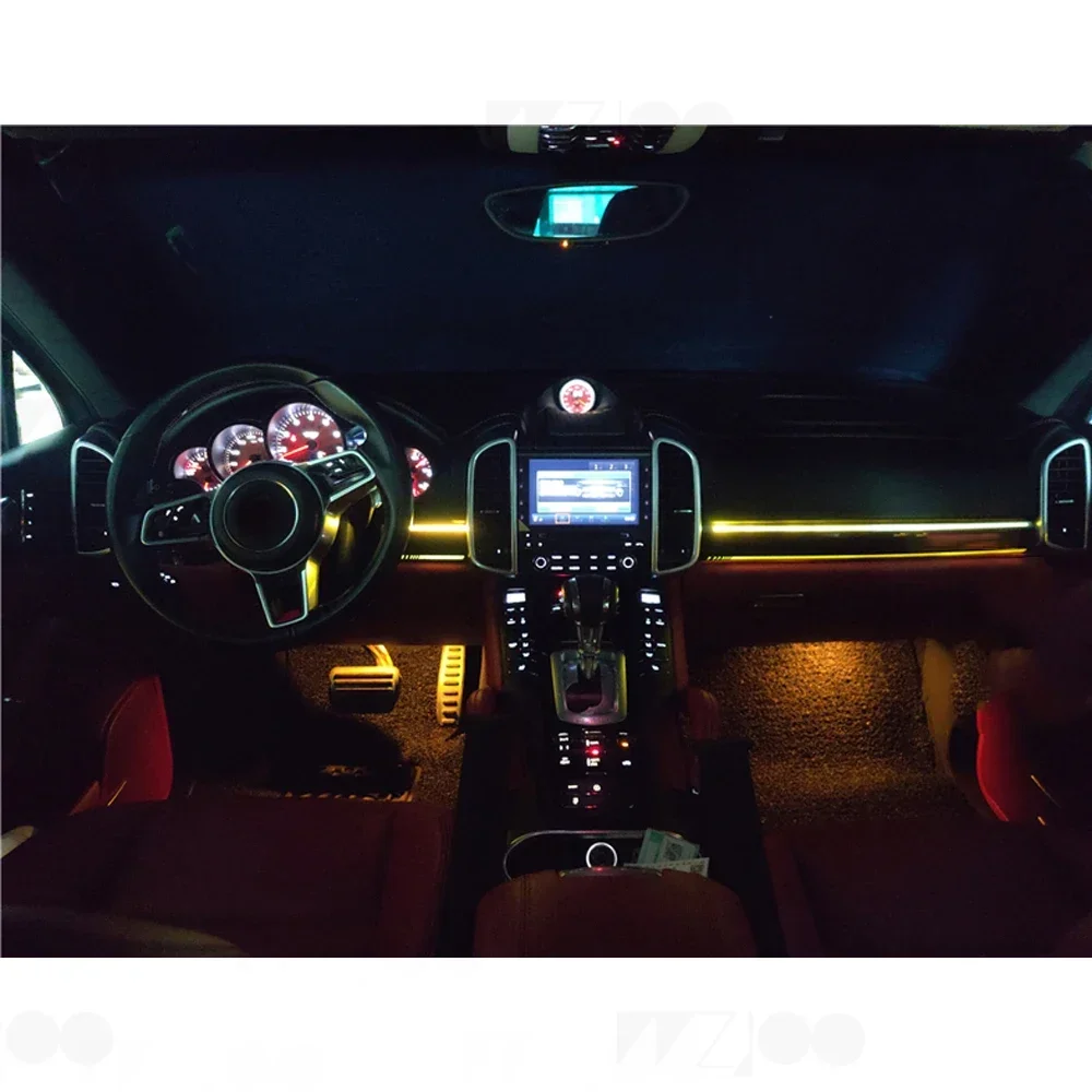 LHD RHD car led Ambient light For Porsche Cayenne Replacement car door Ambient light Car LCD panel screen control atmosphere lig