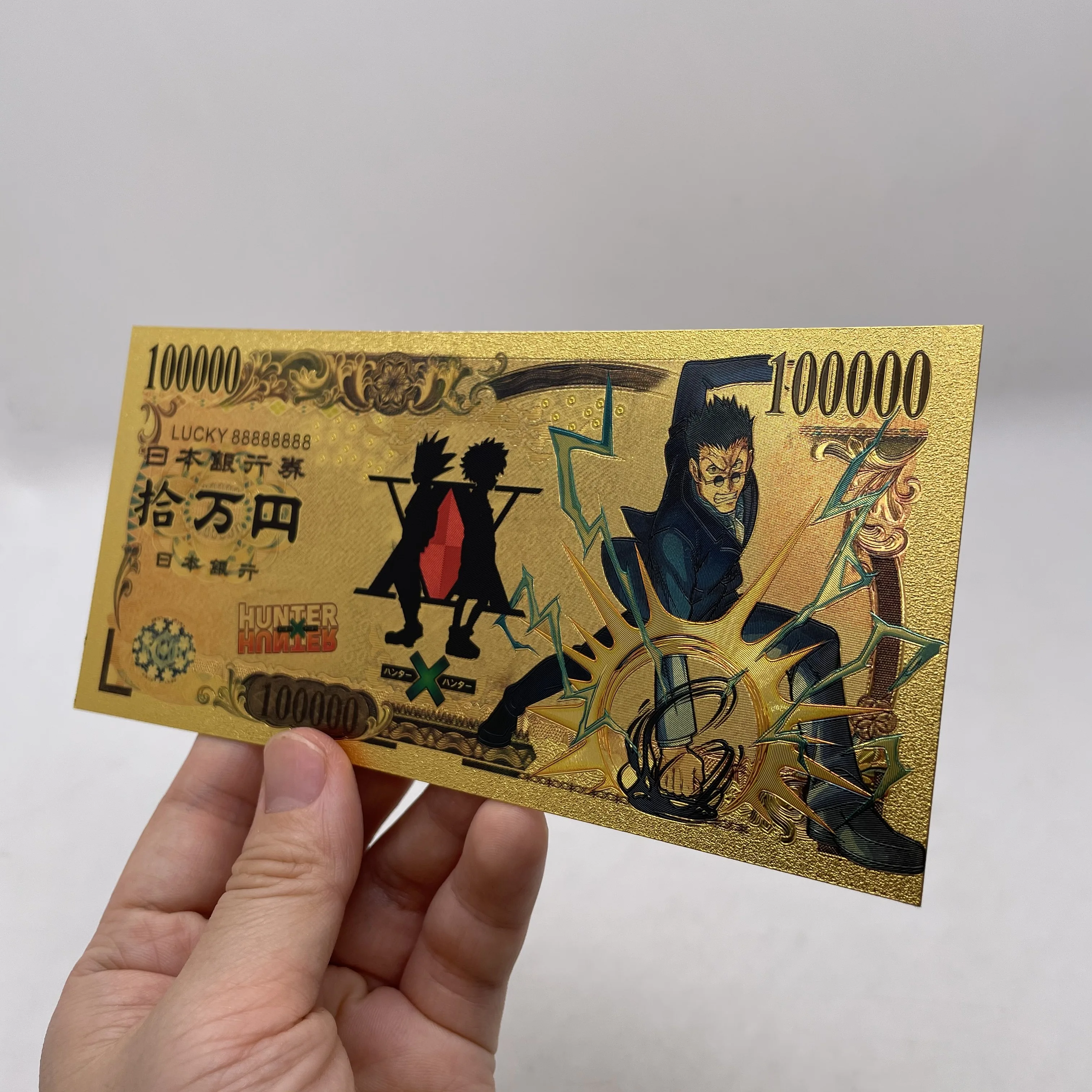 We Have More Manga Cards Japanese Anime HUNTER X HUNTER 10000 Yen Gold Banknotes for Souvenir Gifts and Collection