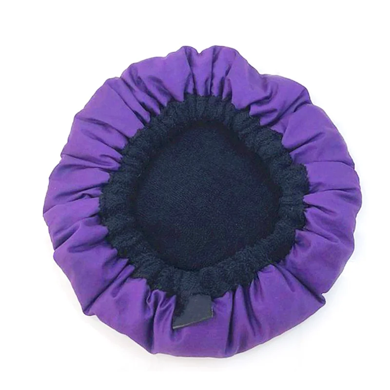 New Flaxseed Care Cap Microwave Heating Steaming Cap Hair Care Baked Oil Cap Heating Purple