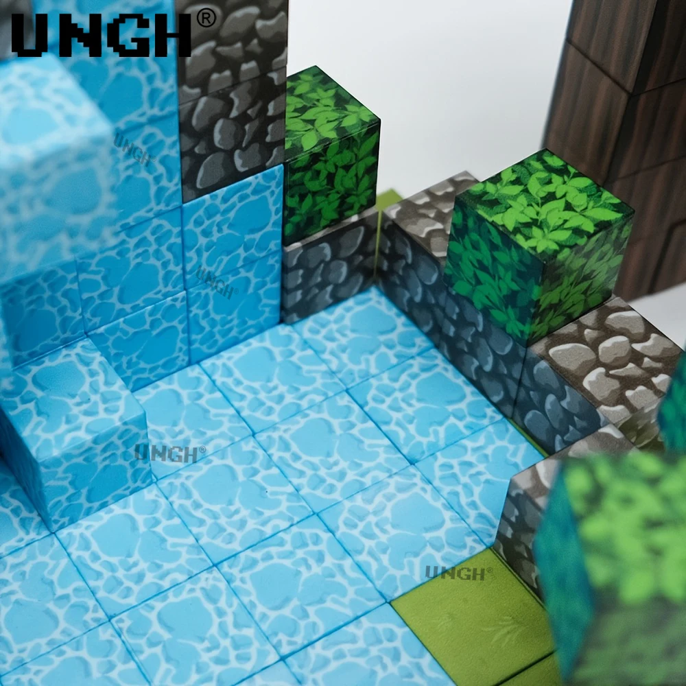 UNGH 50-200PCS magnetische blok bouwsteen magneet puzzel speelgoedbouwset STEM constructie DIY educatief speelgoed geschenken