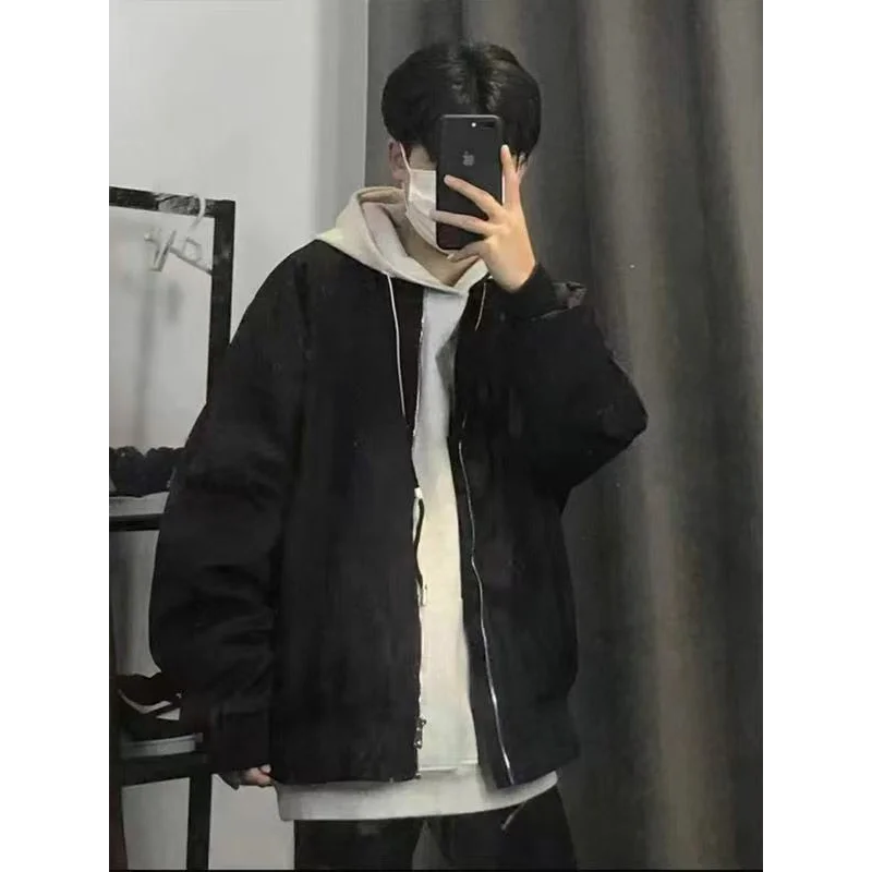 Anime ONE PIECE Luffy Jackets Boy Girl Windbreaker Coat Men Hip Hop Dancer Waterproof Zipper Baseball Coat Spring Autumn Outwear