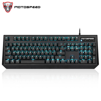 Motospeed CK95 Gaming Mechanical Keyboard Wried 104 Keys LED Backlit Computer Office Keypad Red Blue Brow Switch For PC Laptop